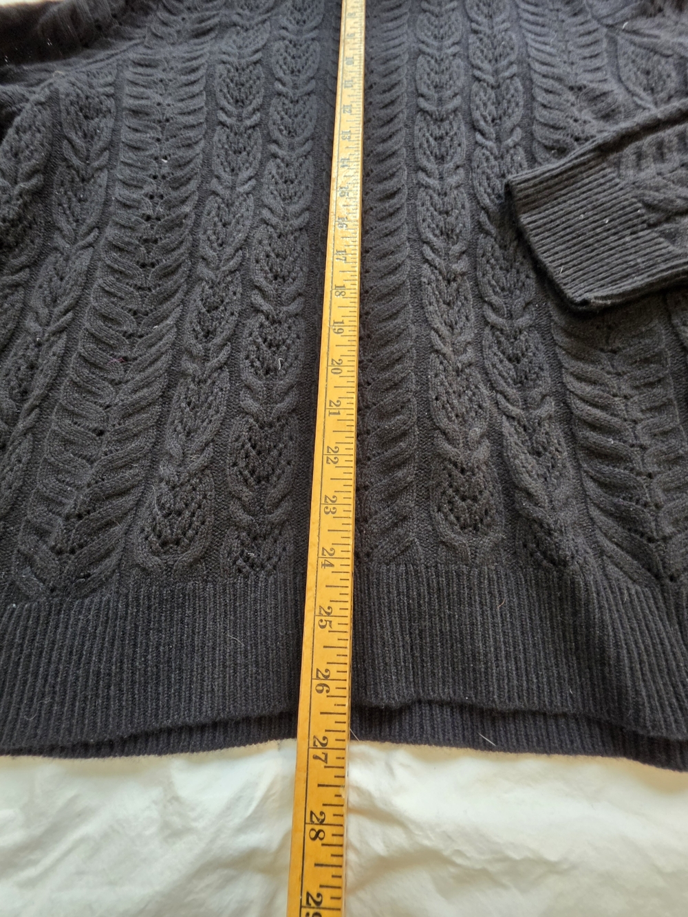 Lauren Ralph Lauren Black Cable Knit Turtleneck Size 2X - Picture 2 of 7